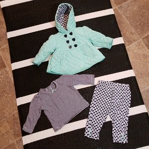 Little Me 3 piece set, Baby size 12 months